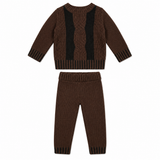 Boys Cable Knit Sweater Set