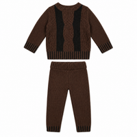 Boys Cable Knit Sweater Set