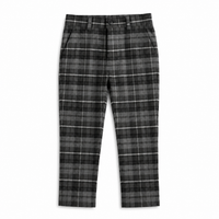 Plaid Woven Long Pants