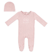 Baby Romper With Lace Rib With Print