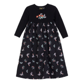 Girls Cotton Floral Robe With Embroidery