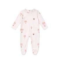 Dots and Balloon Print Footie