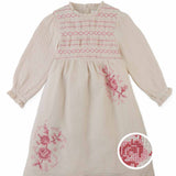 Emmaline Smocked Dress With Cross Stitch Embroidery