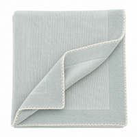 Knit Blanket With Decorative Stitch