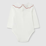 Embroidered Collar Onesie