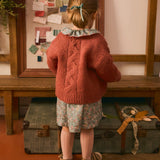 V-neck Knitted Braided Cardigan
