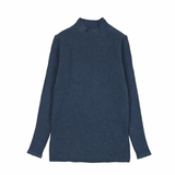 Knit Long Sleeve Mockneck Tee
