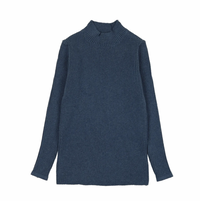 Knit Long Sleeve Mockneck Tee