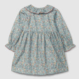 Flowers Dress With Collar