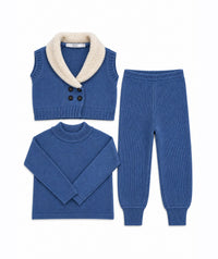 Shawl Collar Vest Set