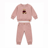 Hook Stitch Bear Sweatshirt & Pant Set