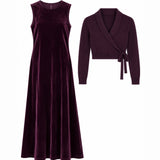 Long Jumper & Wrap Cardigan Set