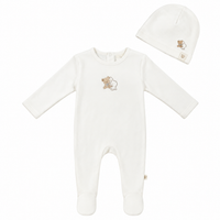 Bear & Bunny Print Footie