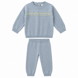 Cherry Embroidered Knit Set
