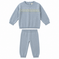 Cherry Embroidered Knit Set