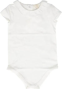 Ruffle Collar Short Sleeve Onesie