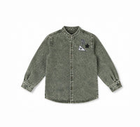 Crochet Denim Shirt