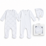 Baby Girls Pointelle Footies 2 Pack