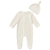Velour Bunny Footie