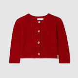 Knitted Cardigan With Round Neck