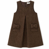 Tweed Bow Pockets Jumper