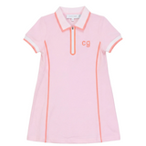 Girls Polo Dress With Contrast Trim