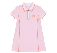Girls Polo Dress With Contrast Trim