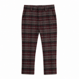 Plaid Woven Long Pants