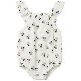 Crinkle Woven Cherry Print Girl Bubble