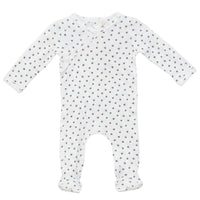 Baby Pointelle With Small Flower Print Romper