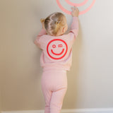 Embossed Smiley Sweatset Girl
