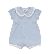 Baby Girls Denim Cotton Eyelet Onesie