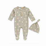 Leaves And Sheep Print Footie