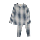 Checkered Charm Long Sleeve Pajamas