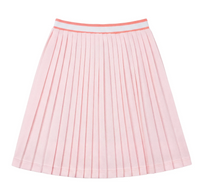 Girls Pleated Skirt With Striped Elastic Waistband