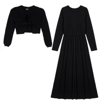 Girls Eyelet Bow Cardi And Robe Set