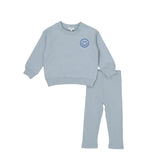 Embossed Smiley Sweatset Boy