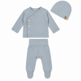 Bamboo Side Snap Cardigan & Footie Set