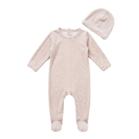 Printed Velour Footie
