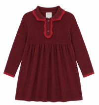 Tonal Red Knit Dress