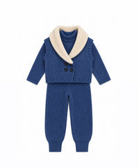 Shawl Collar Vest Set