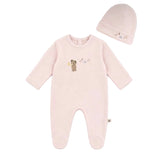 Bear Embroidery Footie