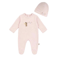Bear Embroidery Footie