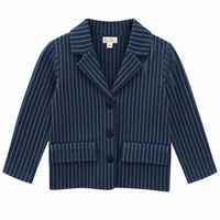 Knit Pinstripe Blazer