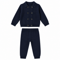 Double Breasted Knit Set