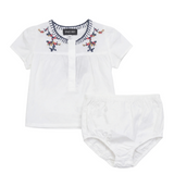 Baby Girl Set With Embroidery