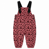 Corduroy Leopard Printed Long Overall
