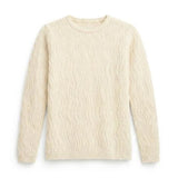 Girls Crew Neck With Knit Texture