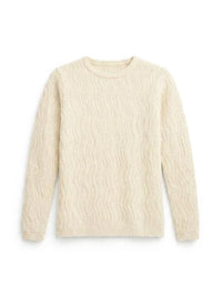 Girls Crew Neck With Knit Texture