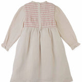 Emmaline Smocked Dress With Cross Stitch Embroidery
